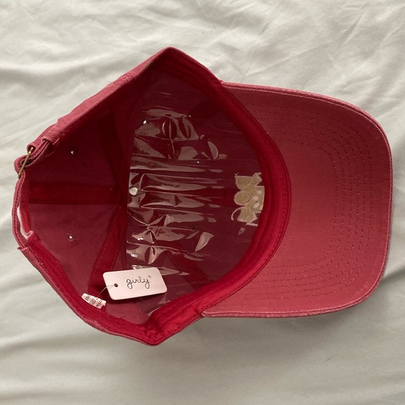 DOG MOM - distress red baseball hat. - Picture 4 of 5